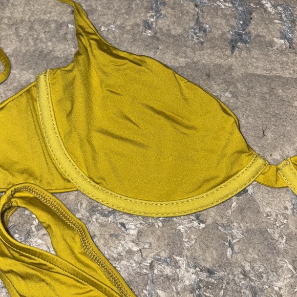 Monica Hansen Bikini chartreuse high rise bikini - Picture 6 of 7